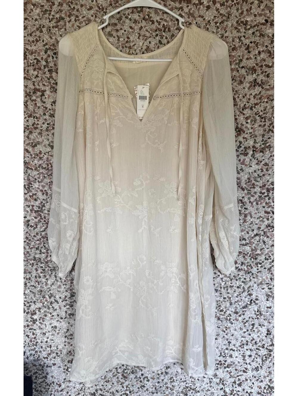 Tiny by Anthropologie Ivory Embroidered Dress – NWT Size M